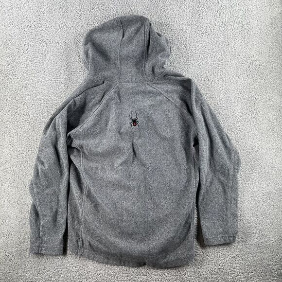 Spyder Men's Ray Half-Zip Pullover Hoodie Gray Size Medium Jacket - Picture 6 of 7